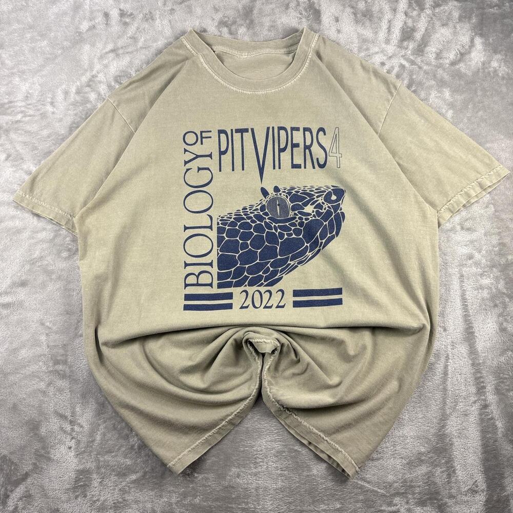 biology pitvipers t shirt green t shirt size medium